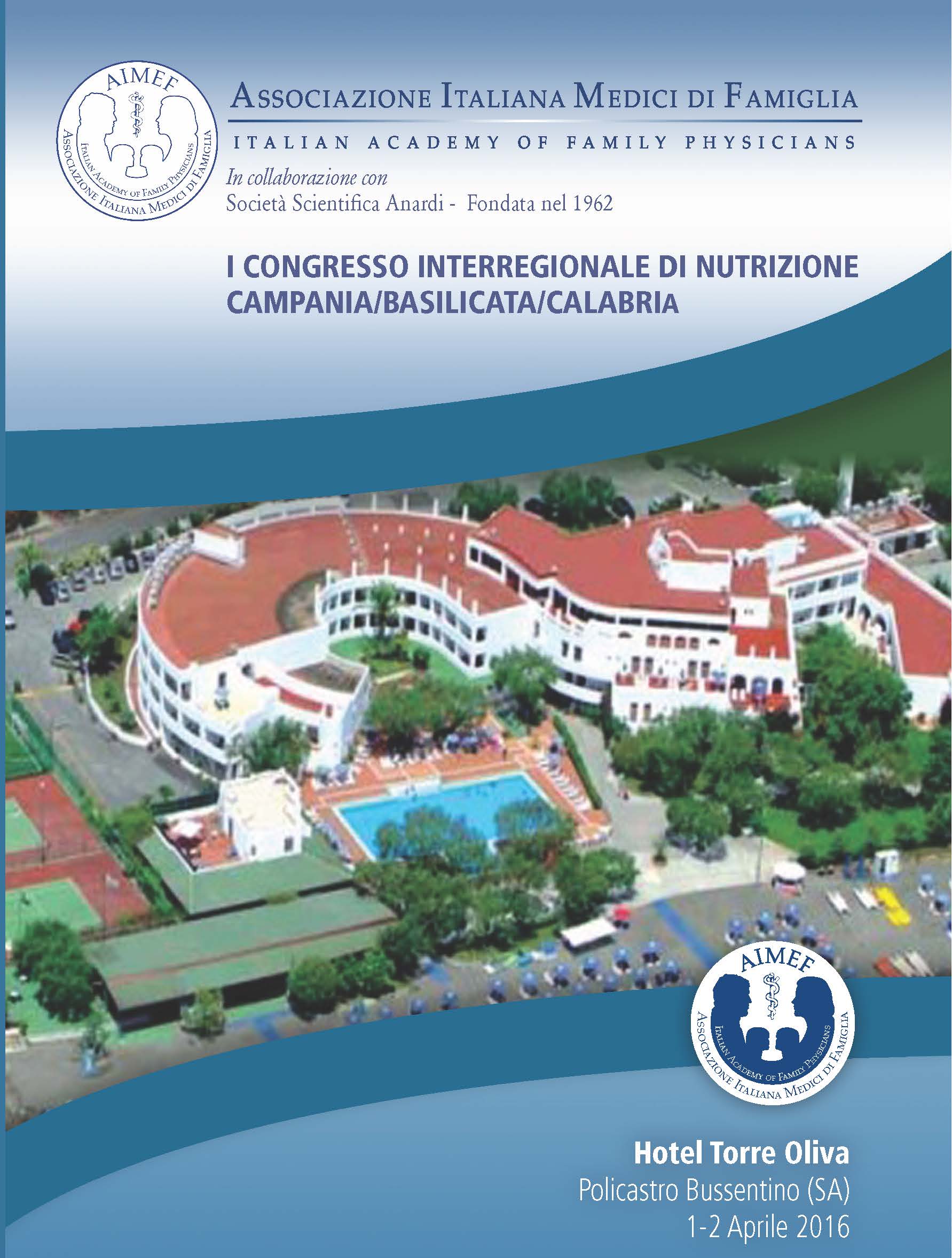 I CONGRESSO INTERREGIONALE DI NUTRIZIONE CAMPANIA/BASILICATA/CALABRIA