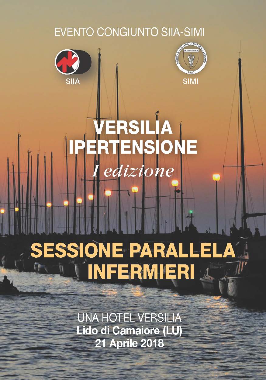 Evento congiunto SIIA-SIMI  “VERSILIA IPERTENSIONE-I Ed.” SESSIONE PARALLELA INFERMIERI