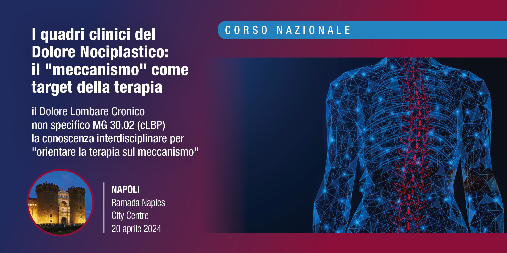 I quadri clinici del Dolore Nociplastico: il “meccanismo” come target della terapia – Napoli, 20 Aprile 2024