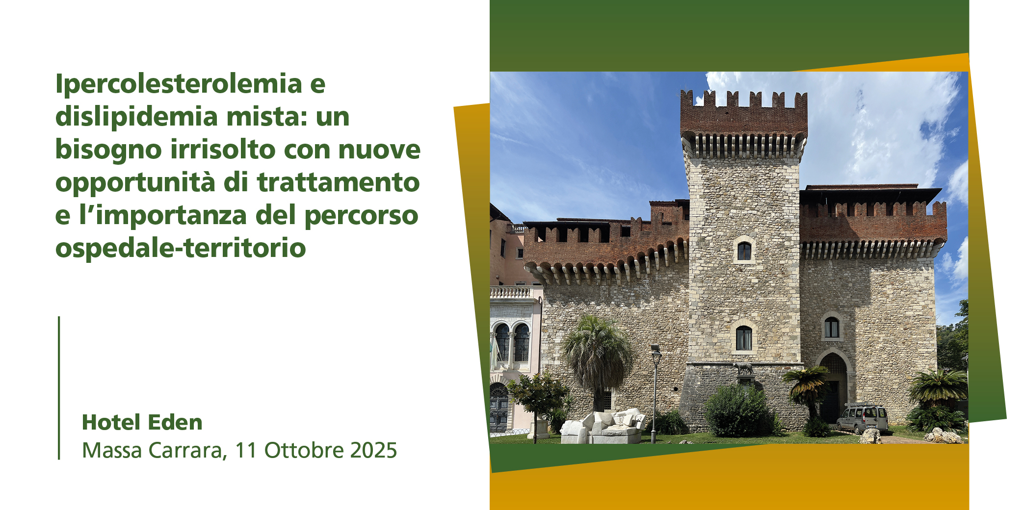 Massa Carrara, 11 Ottobre 2025 – Corso RES “Ipercolesterolemia e dislipidemia mista: un bisogno irrisolto con nuove opportunità di trattamento e l’importanza del percorso ospedale-territorio”