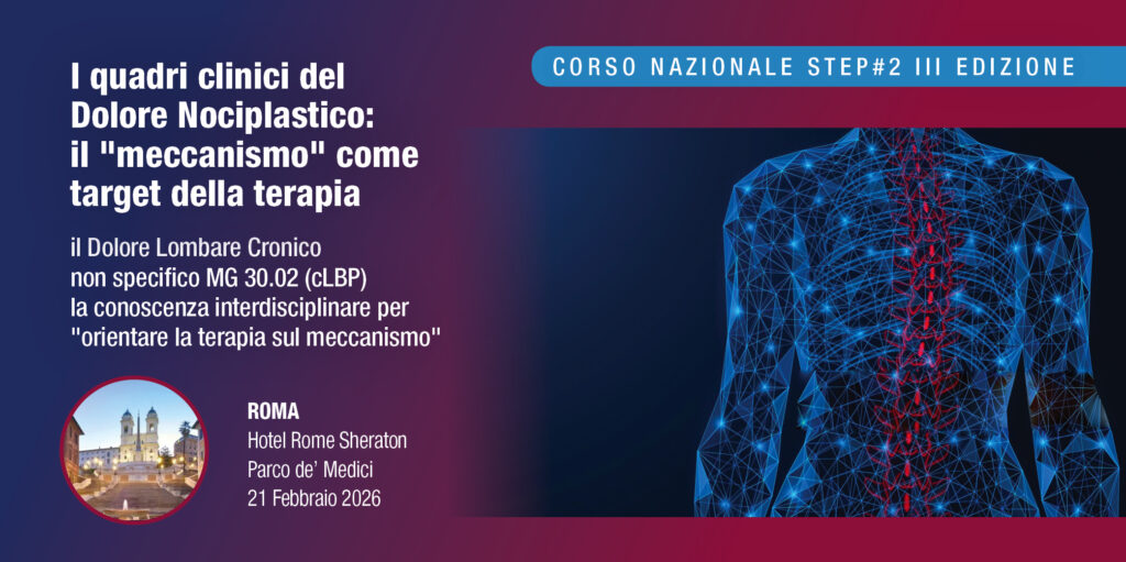 Roma, 21 Febbraio 2026 : Corso RES “I QUADRI CLINICI DEL DOLORE NOCIPLASTICO: IL “MECCANISMO” COME TARGET DELLA TERAPIA”