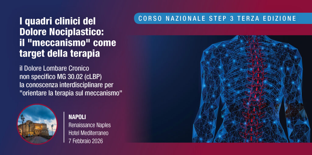 NAPOLI, 7 Febbraio 2026 – Corso RES: “I QUADRI CLINICI DEL DOLORE NOCIPLASTICO: IL “MECCANISMO” COME TARGET DELLA TERAPIA”