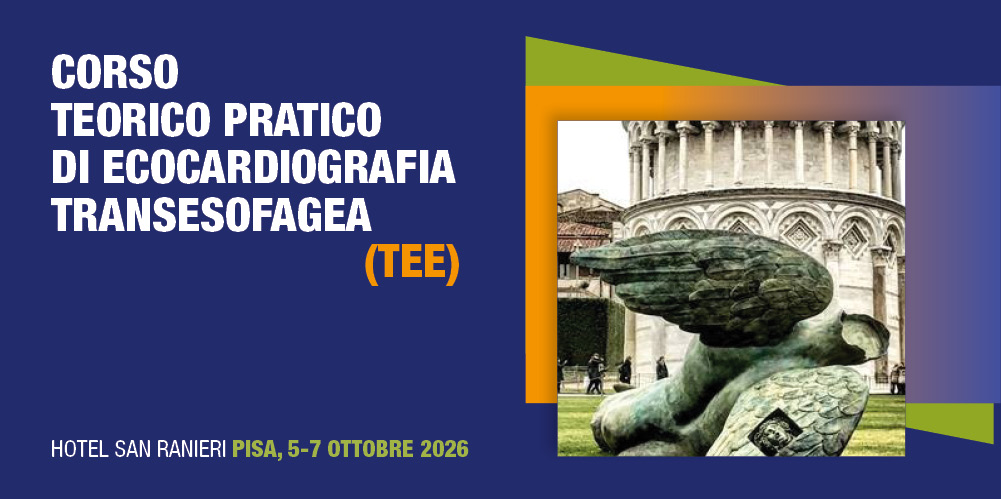 Pisa, 5-7 Ottobre 2026 Corso RES “CORSO TEORICO PRATICO DI ECOCARDIOGRAFIA TRANSESOFAGEA (TEE)”