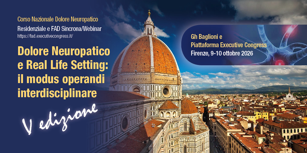 Firenze, 9-10 Ottobre 2026 Corso RES “DOLORE NEUROPATICO E REAL LIFE SETTING: IL MODUS OPERANDI INTERDISCIPLINARE”