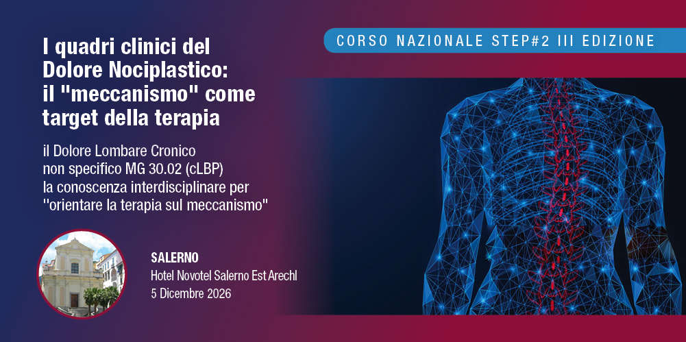 Salerno 5 Dicembre 2026, Corso RES “I QUADRI CLINICI DEL DOLORE NOCIPLASTICO: IL “MECCANISMO” COME TARGETDELLA TERAPIA”